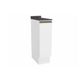 Balcão de Cozinha Modulado Maxxi G737 Porta Tempero 1 Porta c/Tampo 25cm Nogal/Cinzel - Kappesberg