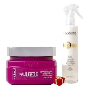 Hobety Máscara Full Trat 300G + Bifásico Leave-In 255Ml