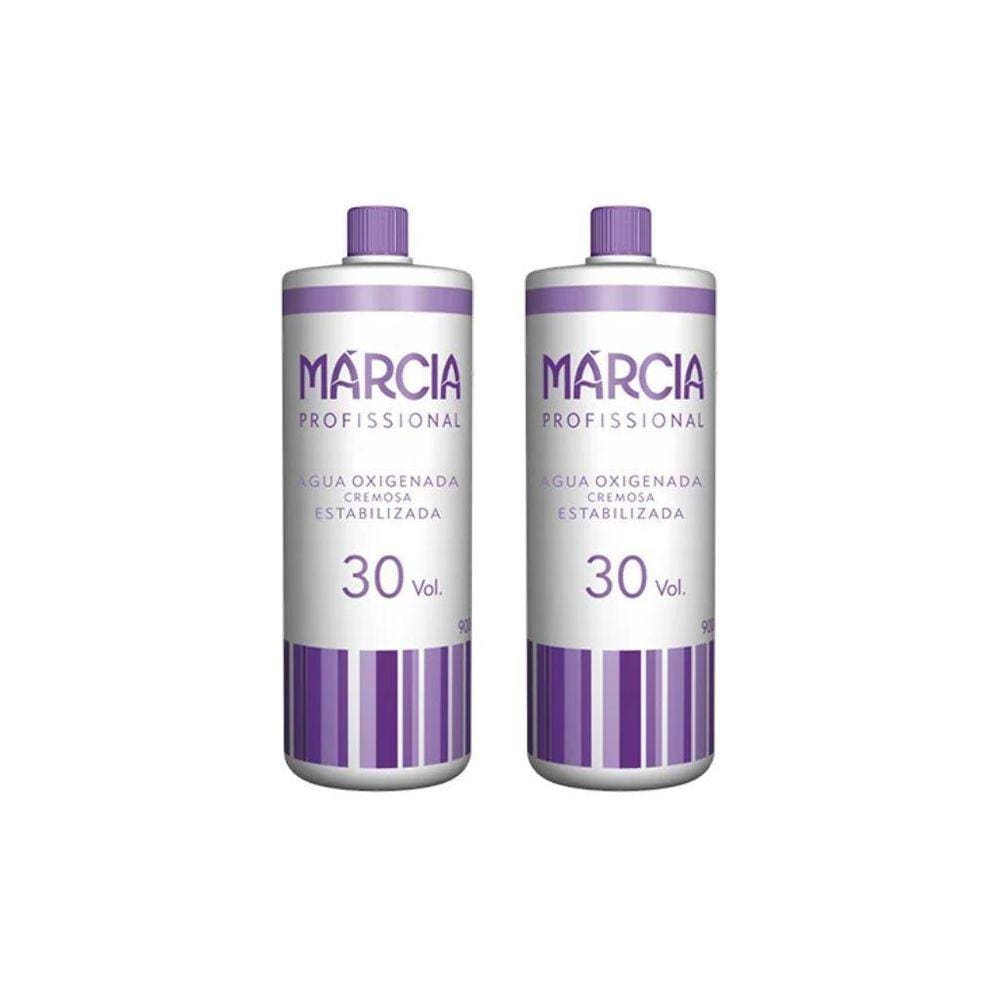 Agua Oxigenada Marcia 900Ml 30 Volumes Cremosa - Kit Com 2Un