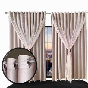 cortina blackout para varão ilhois 8,00 x 2,60 Ana branco