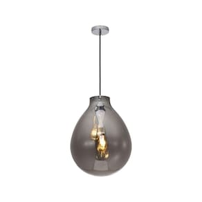 Pendente Tommy ø40xh52cm Cromado - Fume