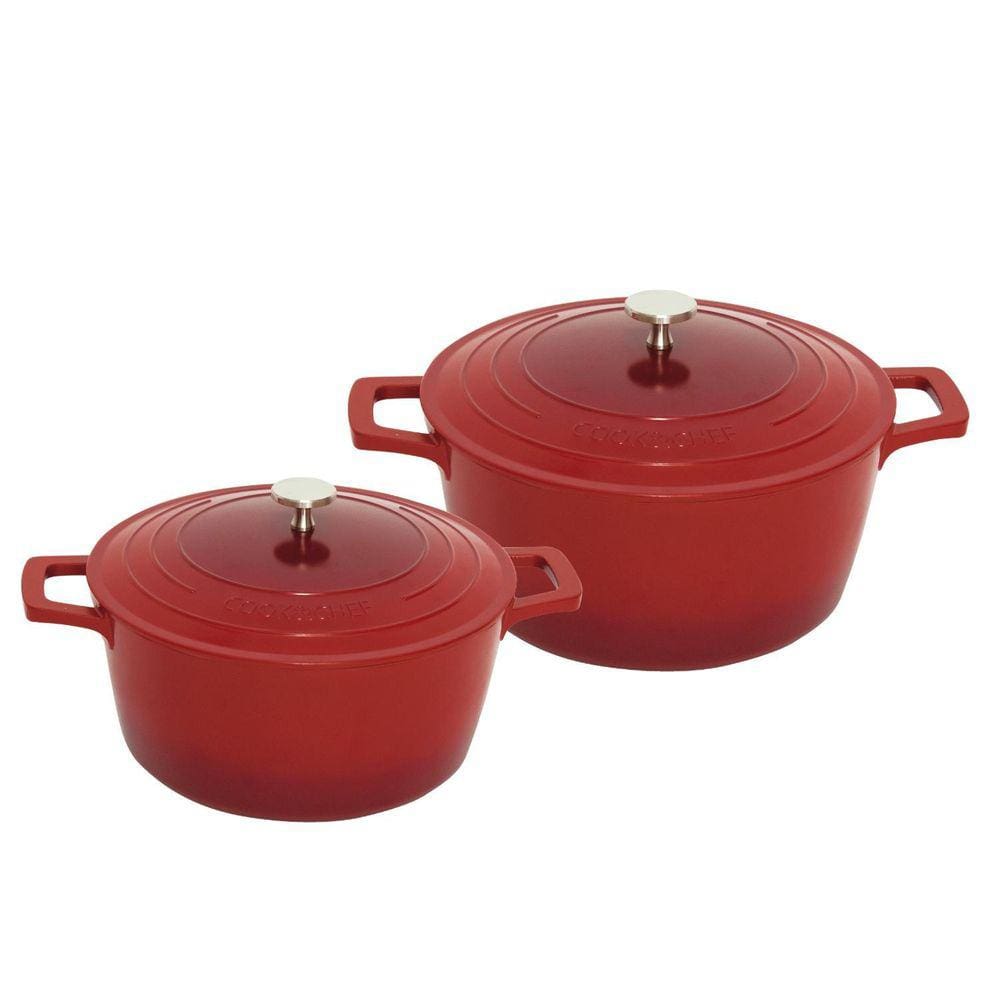 Kit 2 Panelas Mimo Cook&Chef - Vermelho