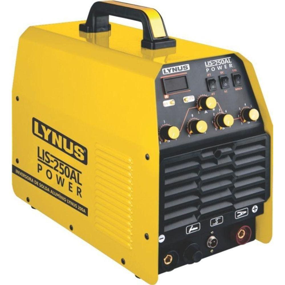 Inversora Solda Tig Lynus Ac Dc Mma 200Amp Alumínio E Inox