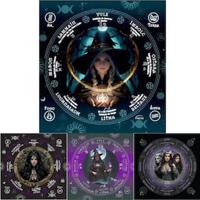 Toalha Sublimada Jogo Cartas Bruxa Wicca- Selecione O Modelo