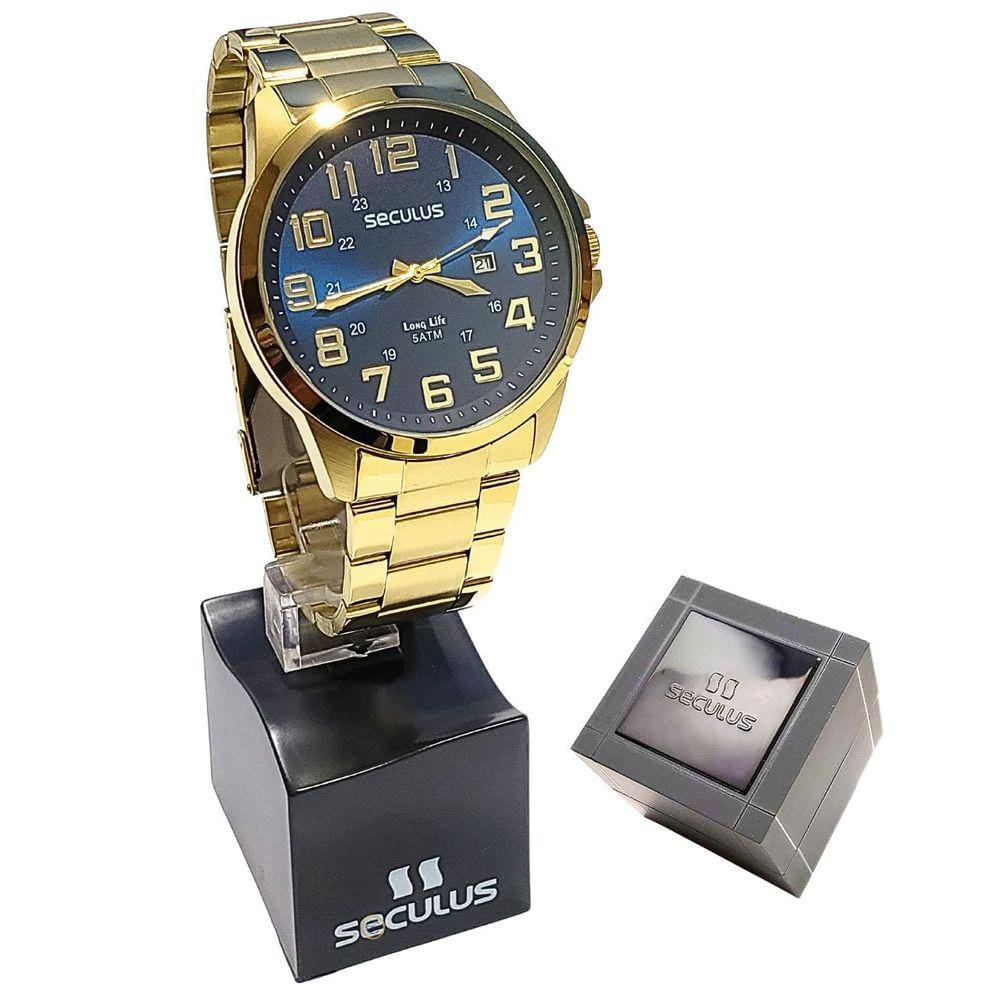 Relógio Seculus Masculino Analógico Long Life 44042GPSVDA2