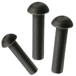 Rebite Maciço 3/16 X 5/8 Cabeça Redonda Polido - 100Un