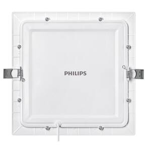 Plafon embutir Philips quadrado 18W amarela 3000K BV 22x22