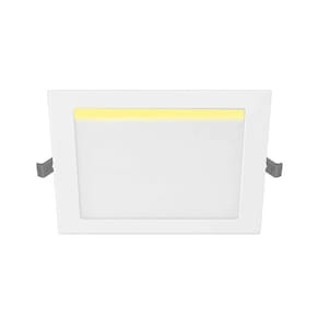 Plafon embutir Philips quadrado 6W amarela 3000K BV 12x12