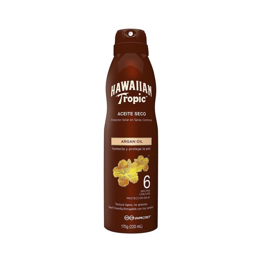 Hawaiian Tropic Argan Oil Spray FPS 6 Protetor Solar Corporal 170g