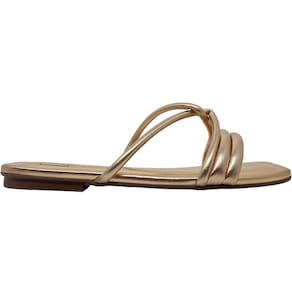 Tamanco Rasteira Feminino Casual Dia a Dia Bico Quadrado Moleca 5462.127