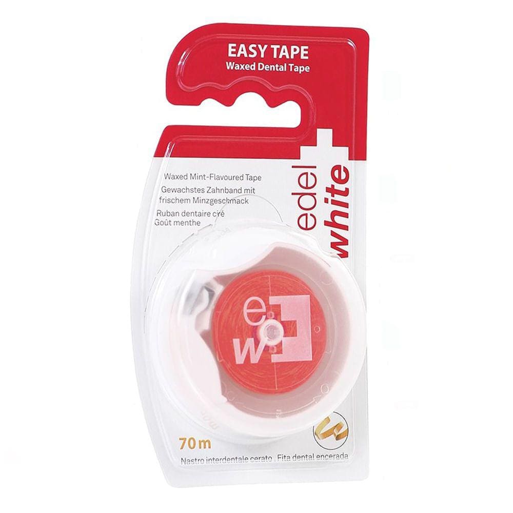 Fita Dental Edel White Easy Tape Encerada 70m