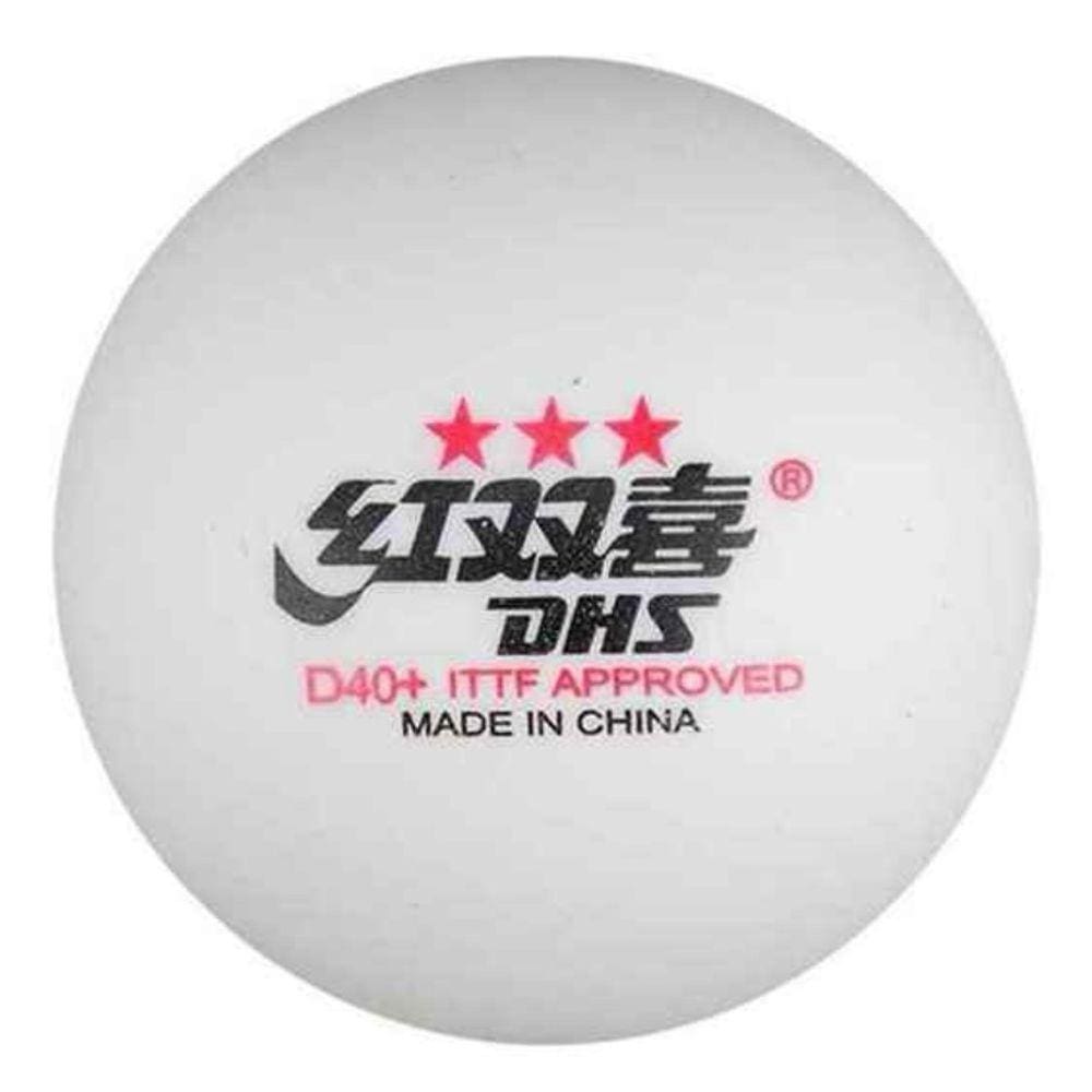 Kit com 6un de Bola de Tênis de Mesa/PingPong DHS D40+ APROVADO ITTF