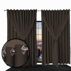 cortina blackout para quarto e sala 5,50 x 2,60 Ana bege
