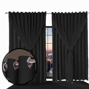 cortina blackout Ana quarto de janela 5,50 x 2,70 marrom
