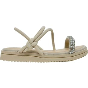 Sandália Papete Infantil Menina Casual Dia a Dia Flatform com Pedraria Pink Cats V3616