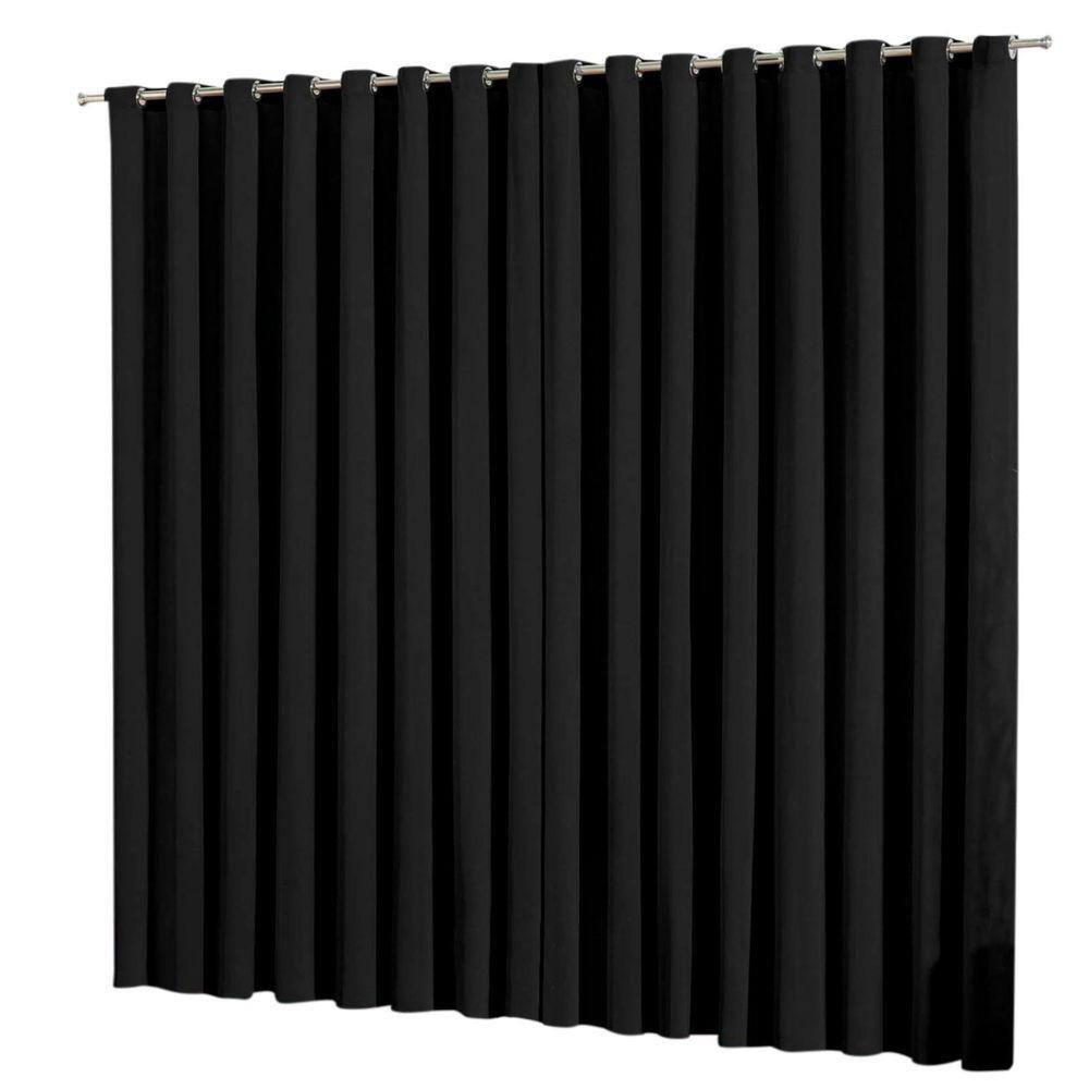 Cortina Blackout Em Tecido 7,00X2,80 Corta Luz Preto