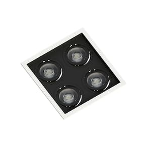 Spot de Embutir Recuado Save Energy para 4 Lâmpadas Par 20 E27 Bivolt
