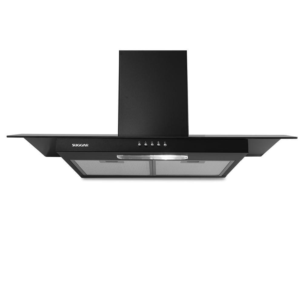 Depurador E Exaustor Vidrio Preto 90Cm Suggar 127V