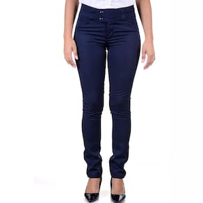 Uniforme Feminino Calça Skinny Cintura Alta de Two Way - Azul Marinho