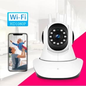 Camera Ip Babá Eletrônica S/Fio Wifi Gravação Tempo Real,