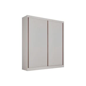 Guarda Roupa Solteiro 2 Portas de Correr e 3 Gavetas Virtus Plus Branco - Novo Horizonte