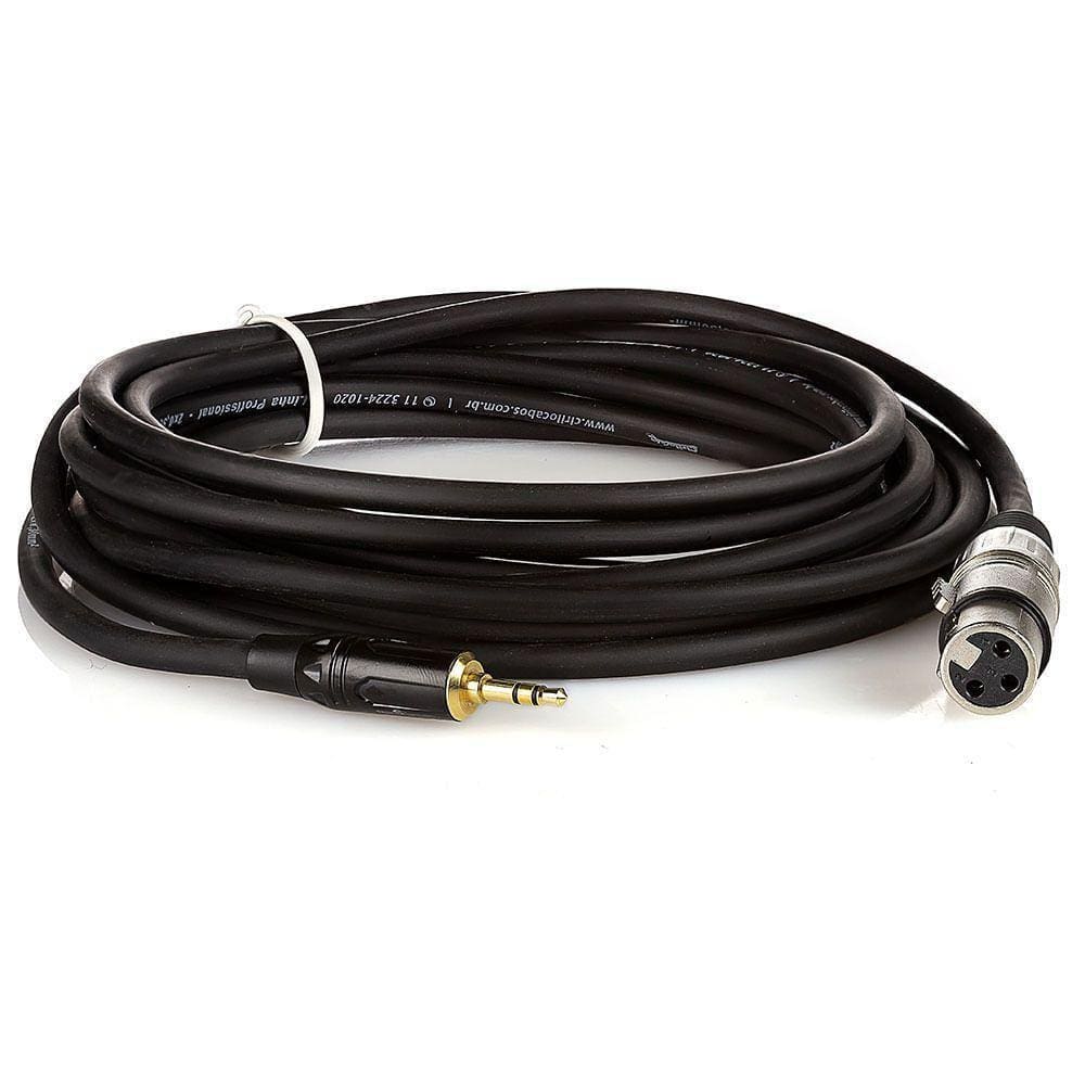 Cabo Profissional Xlr Fêmea Para P2 Macho Estereo - 4 Metros