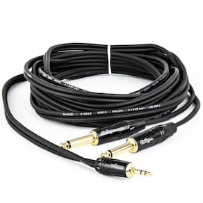 Cabo Adaptador P2 Estereo Para 2 P10 Mono - 1,8 Metro