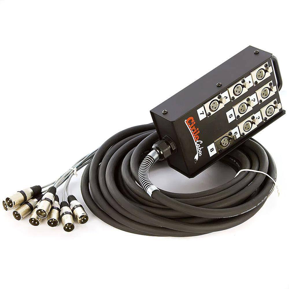 Medusa 8 Vias Montada Conectores Cirilo Cabos - 50 Metros