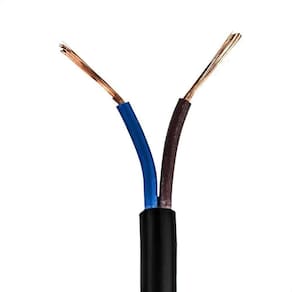 Cabo Pp 2x1,00 Mm Elétrico Flexível Preto - 50 Metros