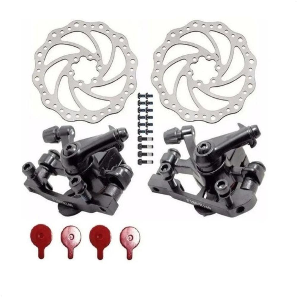 Jogo Freio A Disco Mecanico Absolute (disco/pinca)