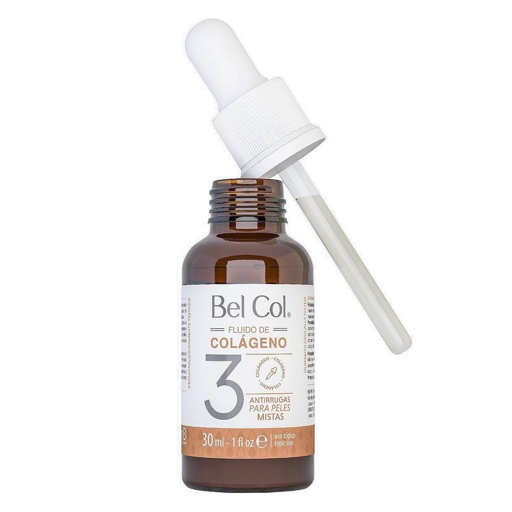 Fluido Colágeno 3 Anti-idade Pele Mista Bel Col PRO 30ml