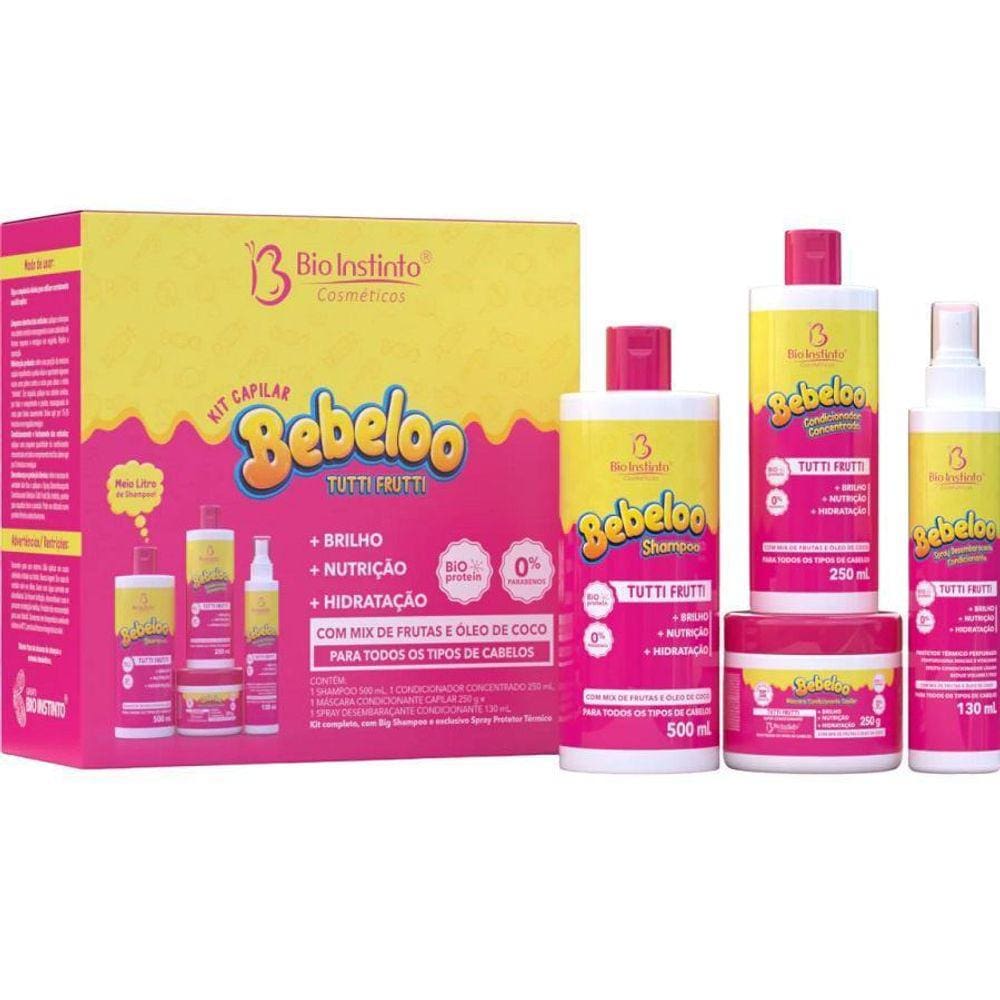 Kit Capilar Bebeloo Tutti Frutti Shampoo Condicionador