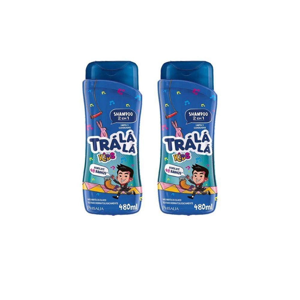 Shampoo Tra La La Kids 480Ml 2Em1 - Kit Com Un
