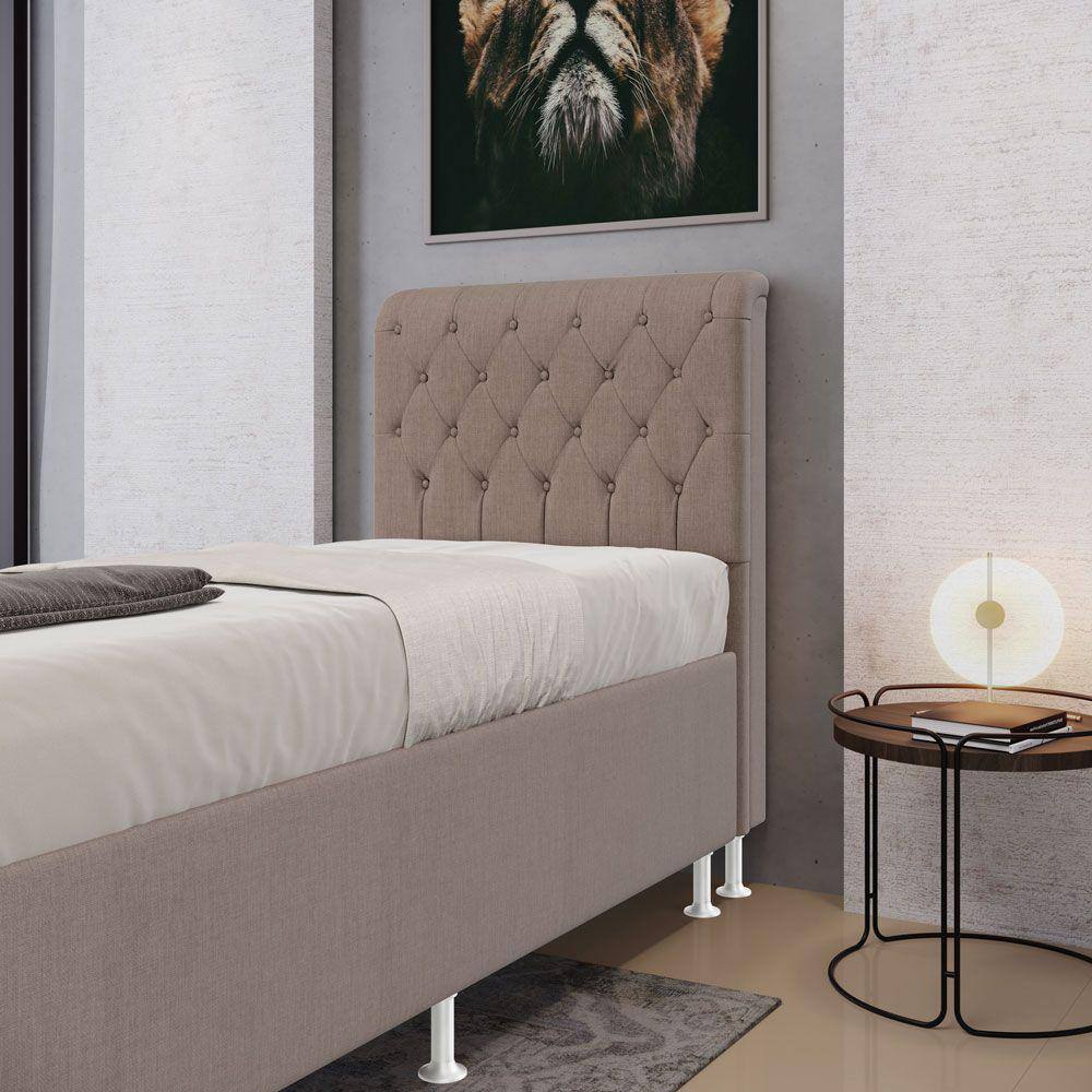 Cabeceira Bellatrix 90 / N-042 Linho Marrom Aradecor