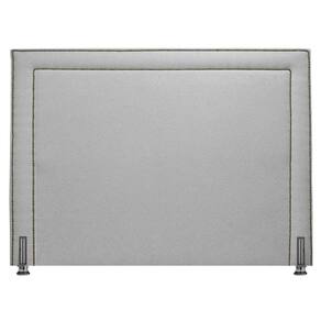 Cabeceira Box Casal 138cm Linho Bouclê Dama Luxo Cinza SOFA STORE