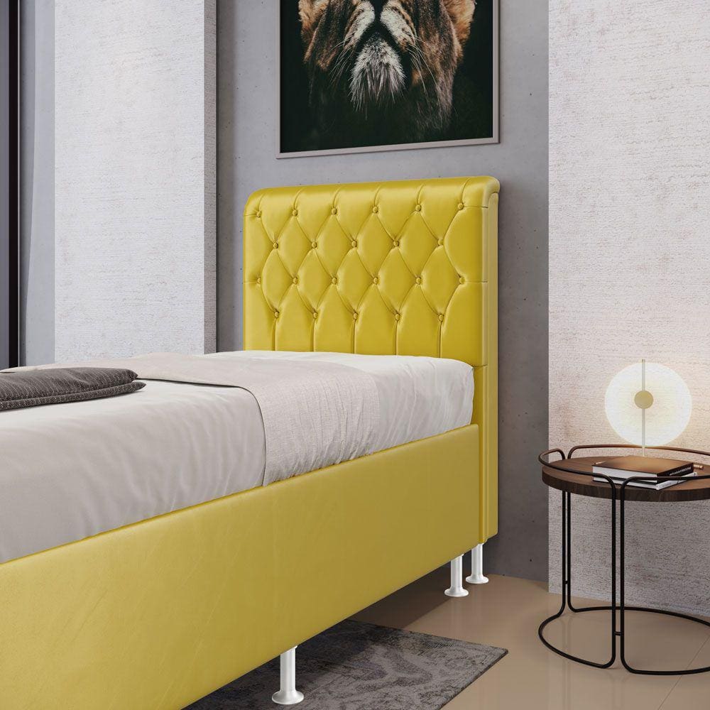 Cabeceira Bellatrix 90 / N-035 Veludo Amarelo Aradecor