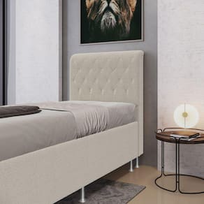 Cabeceira Bellatrix 90 / N-037 Bouclê Off White Aradecor