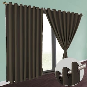 Cortina Brenda blackout sala 7,00x2,50 Apartamento marrom