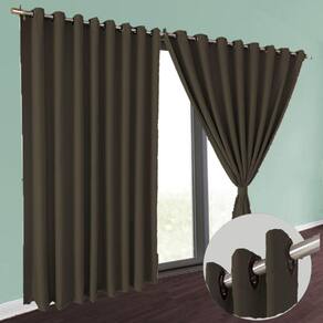 cortina blackout para sala quarto 6,00 x 2,90 Brenda cinza