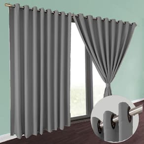 cortina blackout sala corta luz 6,00 x 2,40 Brenda marrom