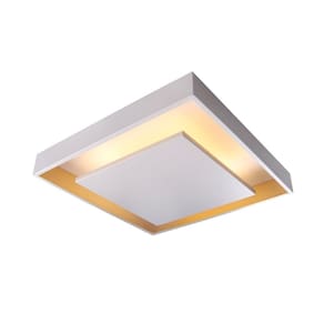 Plafon Ghost 47x47cm Led 17w 3000k Ip20 Branco