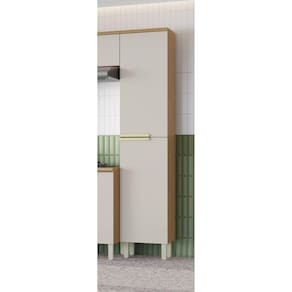 Paneleiro 2 Portas em Mdf New Porto Freijó/Off White