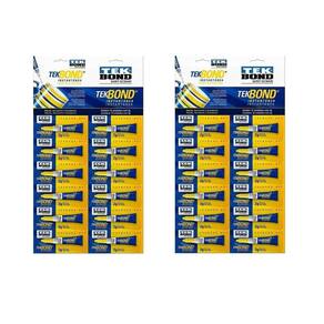 2 Cartelas Com 12 Unidades Cola Instantânea Tek Bond 2 Gr