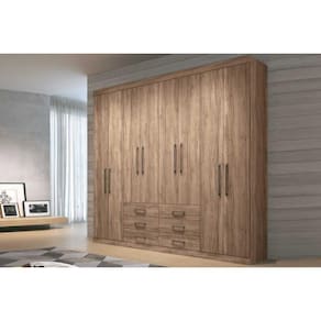 Guarda Roupa 8 Portas e 6 Gavetas Master 8.6 Atacama - Santos Andirá