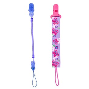 Combo 1 Prendedor De Chupeta Estampado E 1 Mola Pietra Baby
