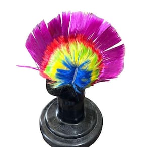 2 Perucas Moicano Punk Colorida Fantasia Para Festa