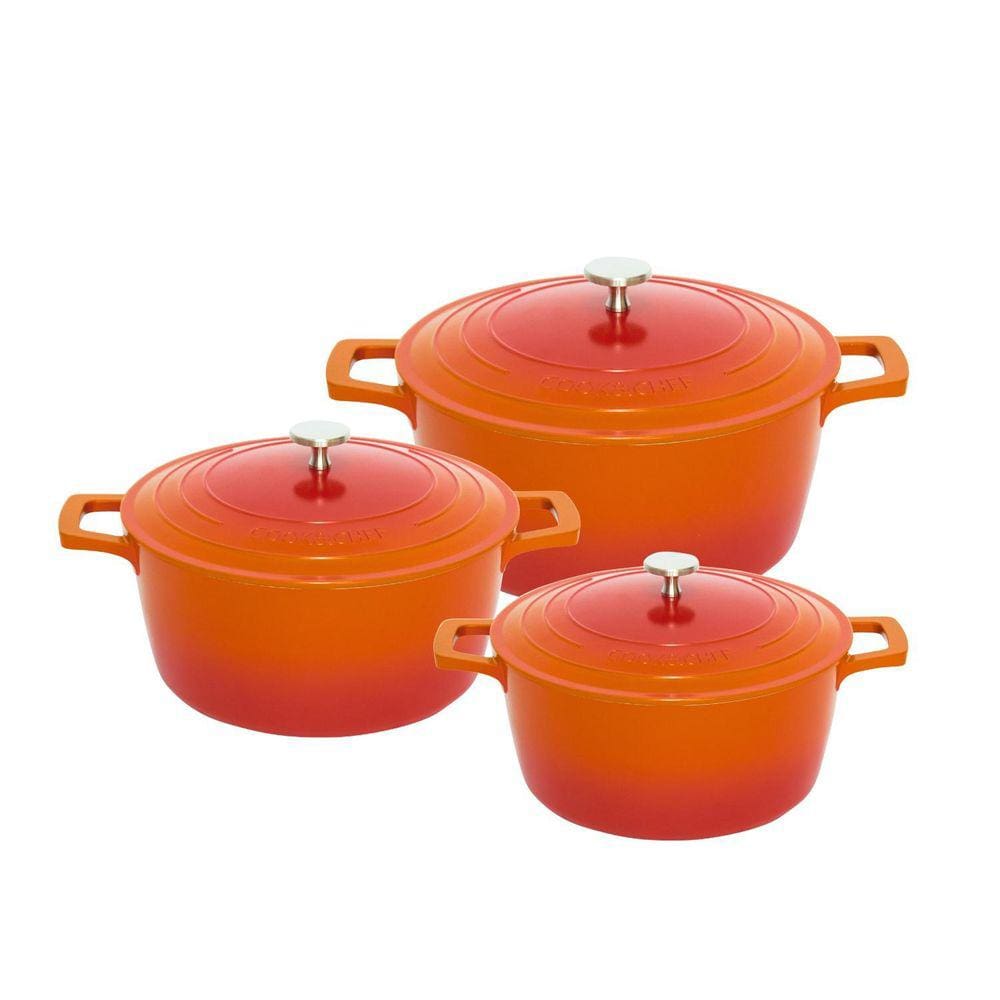 Kit 3 Panelas Mimo Cook&Chef - Laranja