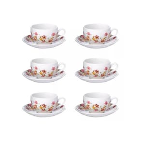 Xicara De Cha Le Jardin 160Ml 6Pc Hauskraft