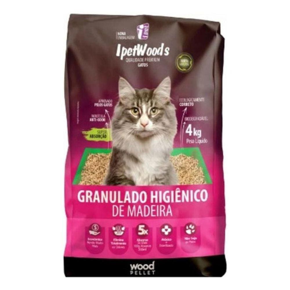 Granulado Hig Madeira Ipetwoods 4Kg