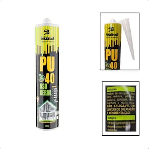 Cola Adesivo Selante Pu40 Poliuterano Uso Geral - Branco